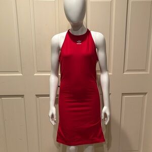 Adidas Bold Red Midi Dress